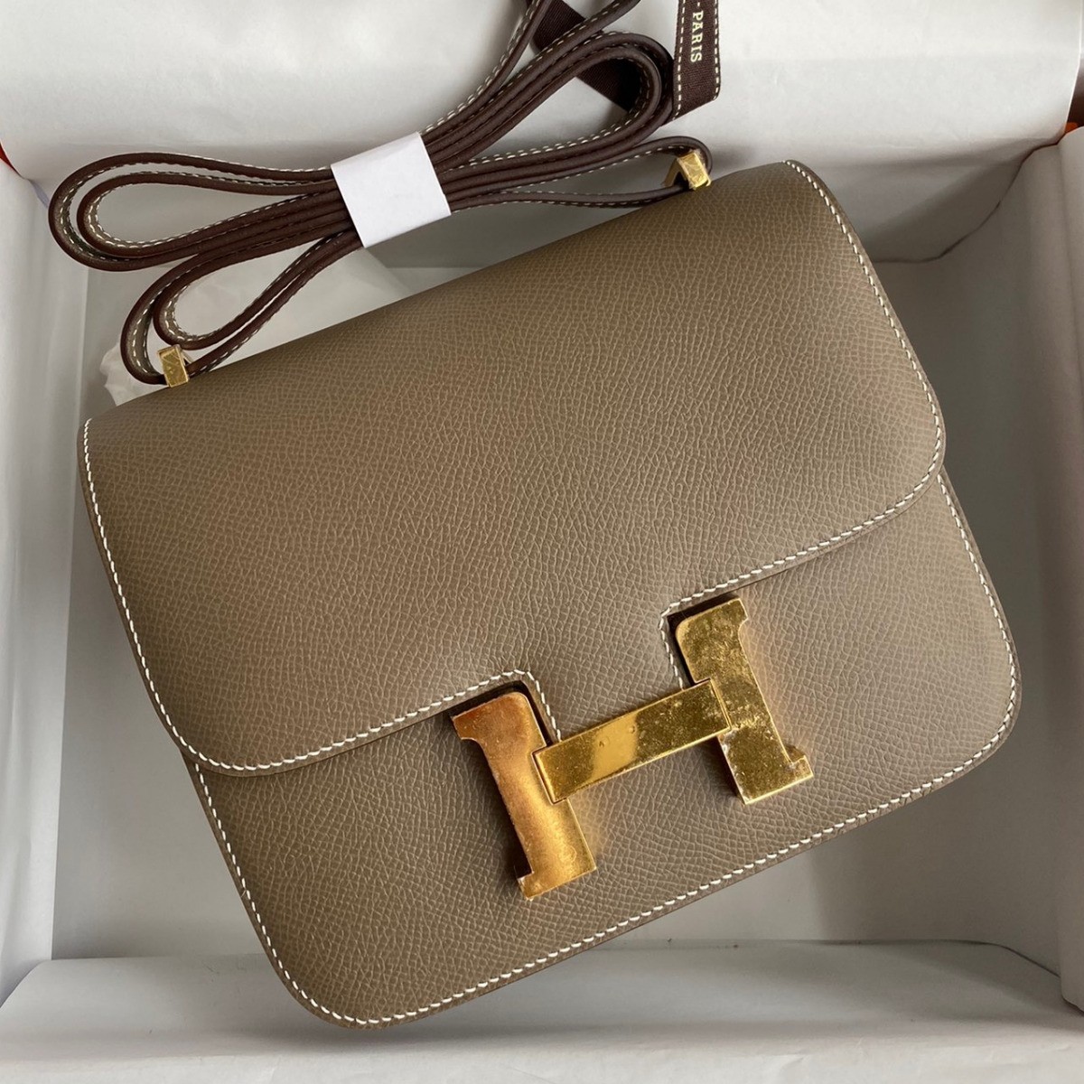 Replica Hermes Birkin 25 Handmade Bag In Gold Epsom Calfskin